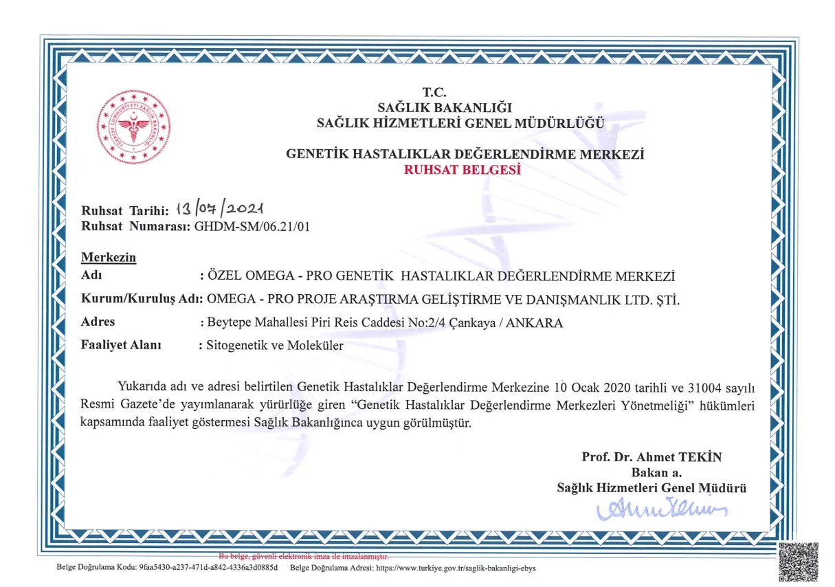 Sağlık Bakanlığı Ruhsatı
